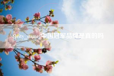 谷城中国冠军品牌是真的吗
