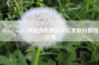 谷城中国消防救援学院录取分数线公布