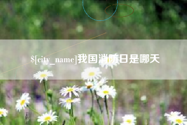谷城我国消防日是哪天
