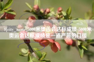 谷城5000米奥运会达标成绩-5000米奥运会达标成绩是一道严苛的门槛