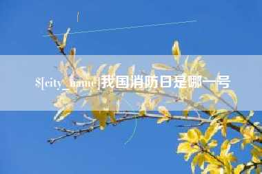 谷城我国消防日是哪一号