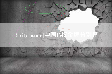 谷城中国15枚金牌分别是