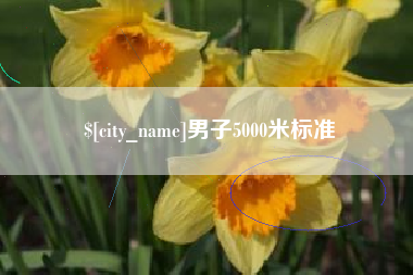 谷城男子5000米标准