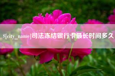 谷城司法冻结银行卡最长时间多久