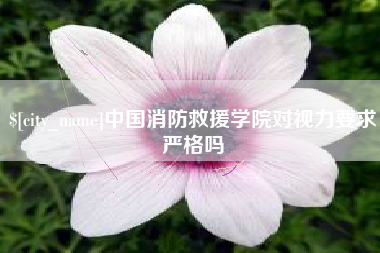 谷城中国消防救援学院对视力要求严格吗