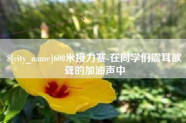 谷城600米接力赛-在同学们震耳欲聋的加油声中