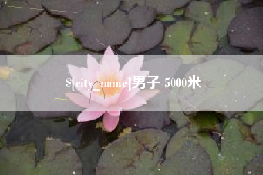 谷城男子 5000米