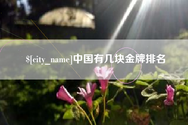 谷城中国有几块金牌排名
