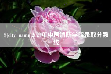 谷城2021年中国消防学院录取分数线