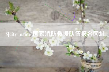 谷城国家消防救援队伍报名网址