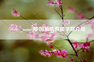 谷城中国消防救援学院介绍