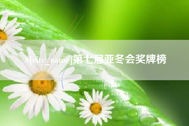 谷城第七届亚冬会奖牌榜