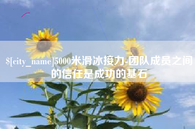 谷城5000米滑冰接力-团队成员之间的信任是成功的基石