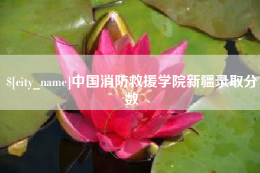 谷城中国消防救援学院新疆录取分数