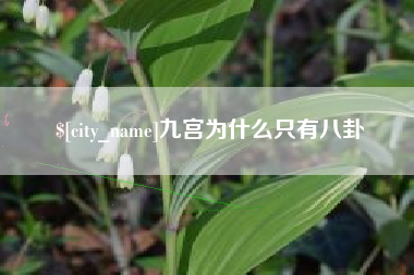 谷城九宫为什么只有八卦