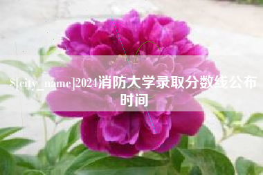 谷城2024消防大学录取分数线公布时间