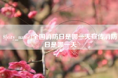 谷城全国消防日是哪一天宣传消防日是哪一天