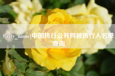 谷城中国执行公开网被执行人名单查询