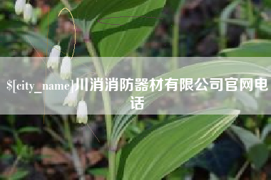 谷城川消消防器材有限公司官网电话
