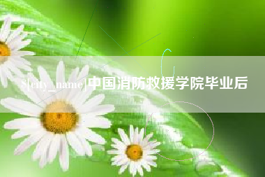 谷城中国消防救援学院毕业后
