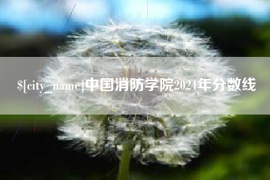 谷城中国消防学院2024年分数线