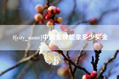 谷城中国金牌能拿多少奖金