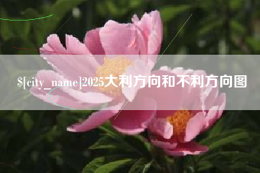 谷城2025大利方向和不利方向图