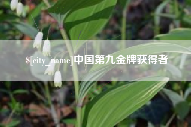 谷城中国第九金牌获得者