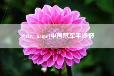 谷城中国冠军手抄报