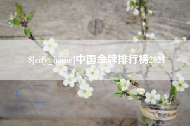 谷城中国金牌排行榜2024