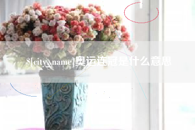 谷城奥运连冠是什么意思